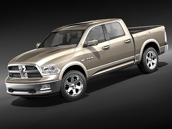 3d dodge ram 2009 double - dodge ram 2009 double cab midpoly... by squir